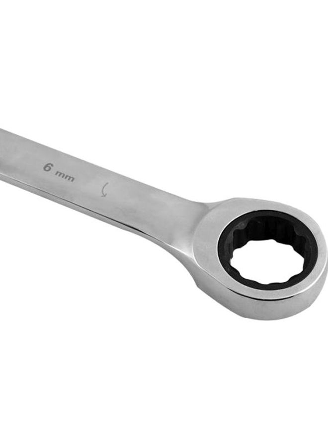 GEEPAS 6mm Gear Wrench Geepas GT59136, Durable Cr-V Steel, Professional Design, Various Application, Ultra-Long Wrench, Off Corner Design Silver 12.8x1.5x0.63cm  - Image 3