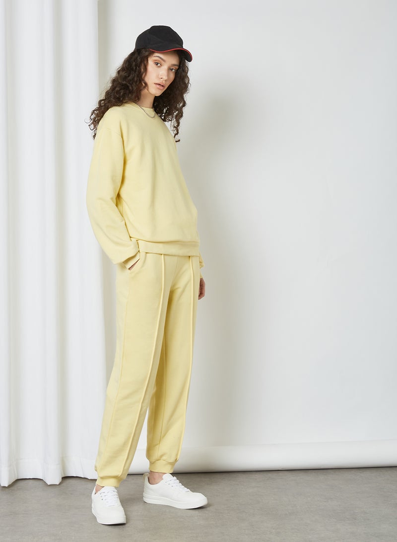 NA-KD - Plain Sweatpants Yellow - Image 1