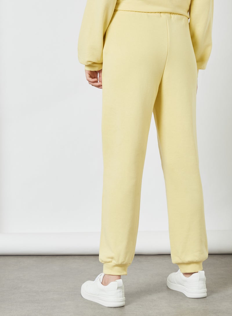 NA-KD - Plain Sweatpants Yellow - Image 1