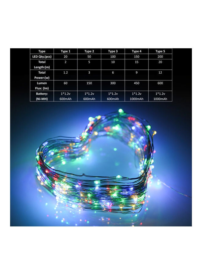 Generic 50-LEDs Solar Powered Copper Wire Fairy String Light Multicolour 5meter  - Image 4