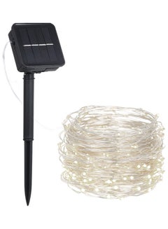 Generic 200-LEDs Solar Powered Copper Wire Fairy String Light White 20meter  - Image 1