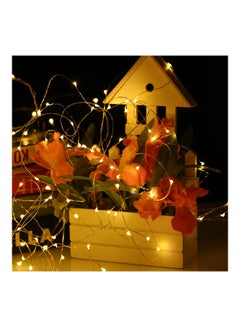 Generic 200-LEDs Solar Powered Copper Wire Fairy String Light Warm White 20meter  - Image 2