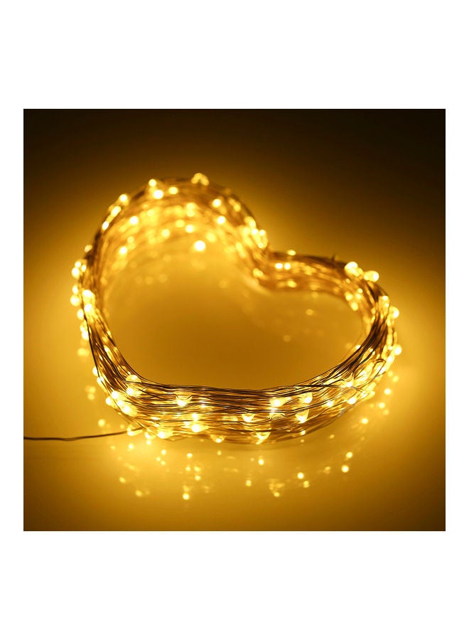 Generic - 200-LEDs Solar Powered Copper Wire Fairy String Light Warm White 20meter - Image 1