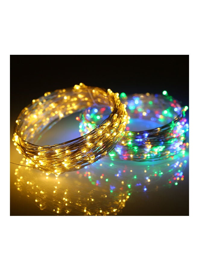 Generic - 200-LEDs Solar Powered Copper Wire Fairy String Light Warm White 20meter - Image 1