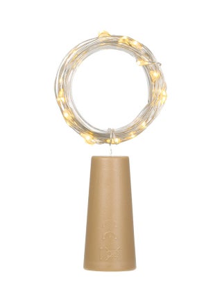 شريط إضاءة بسلك نحاسي مكون من 20 مصباح LED أبيض دافئ - v1616874310/N45799801A_1