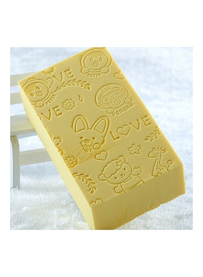 Bath Sponge Yellow 13x7x3cm