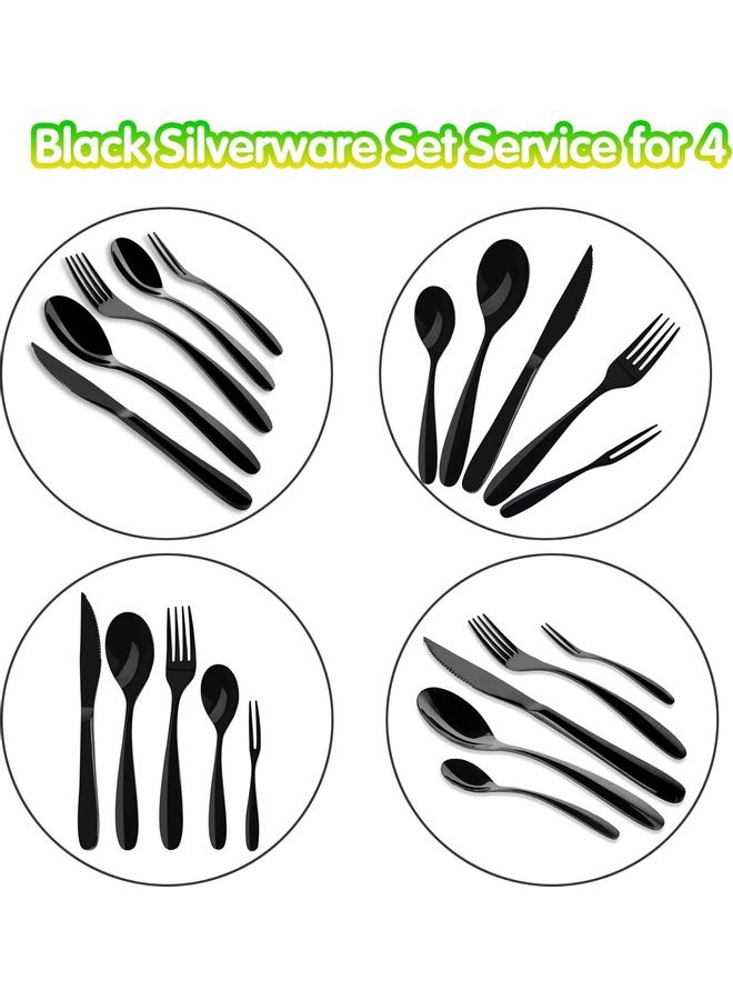 20-Piece Flatware Cutlery Set Silver - Image 2