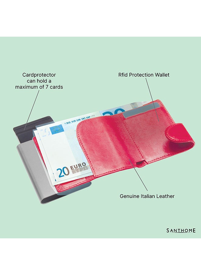 سانثوم حامل بطاقة مزود بحماية تعمل بتقنية RFID ومصنوع من الجلد الأصلي روسو  - Image 3