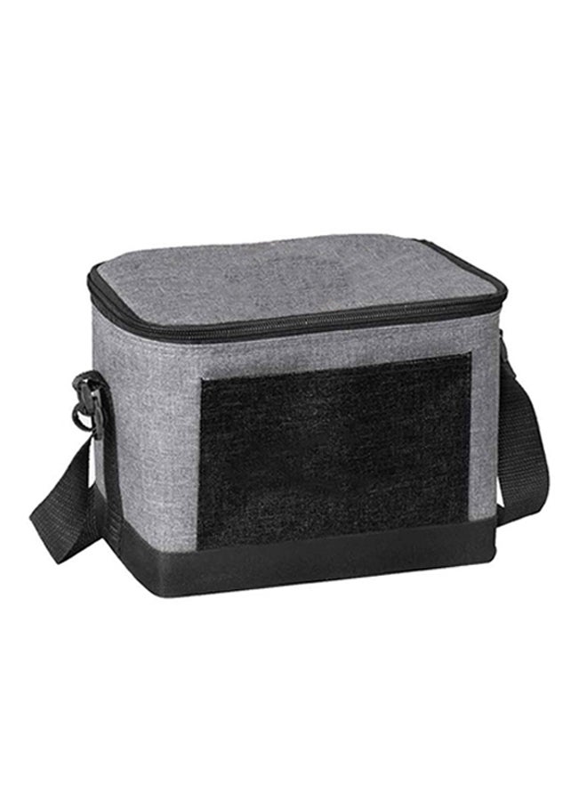 giftology Insulated Cooler Bag Lunch Tote Bags Grey/Black 20x15cm - Image 1