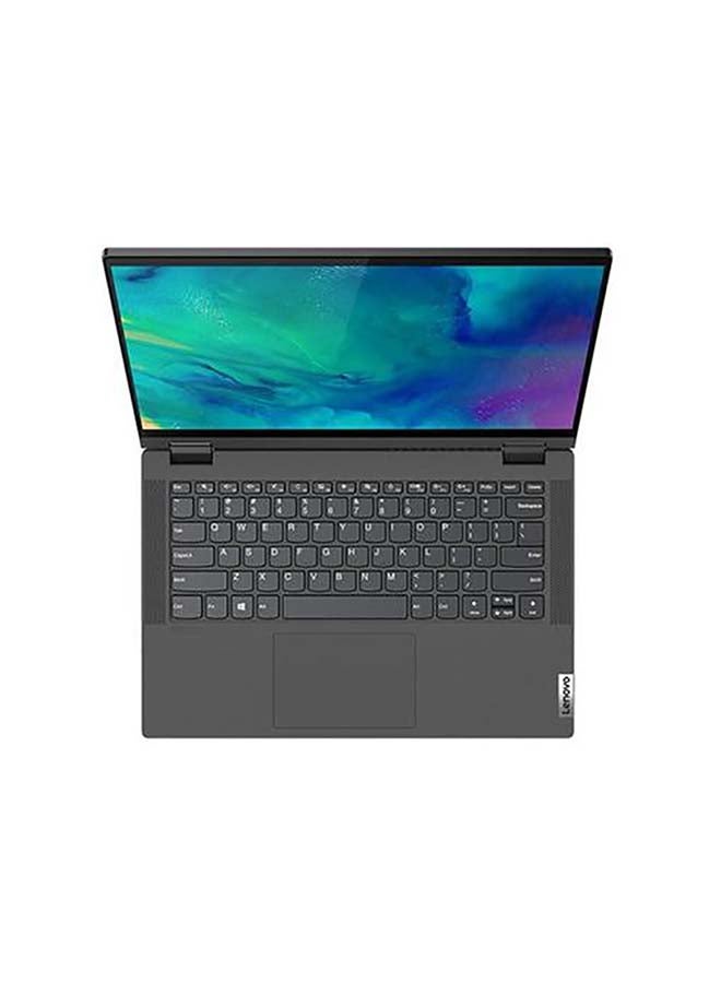 لينوفو لابتوب فليكس 5 بتصميم 2 في 1 قابل للتحويل وبشاشة مقاس 14 بوصة ومعالج كور i5-1035G1/ ذاكرة رام سعة 8 جيجابايت/ محرك أقراص SSD سعة 512 جيجابايت/ بطاقة رسومات إنتل فائقة الوضوح اللغة الإنجليزية رمادي  - Image 2