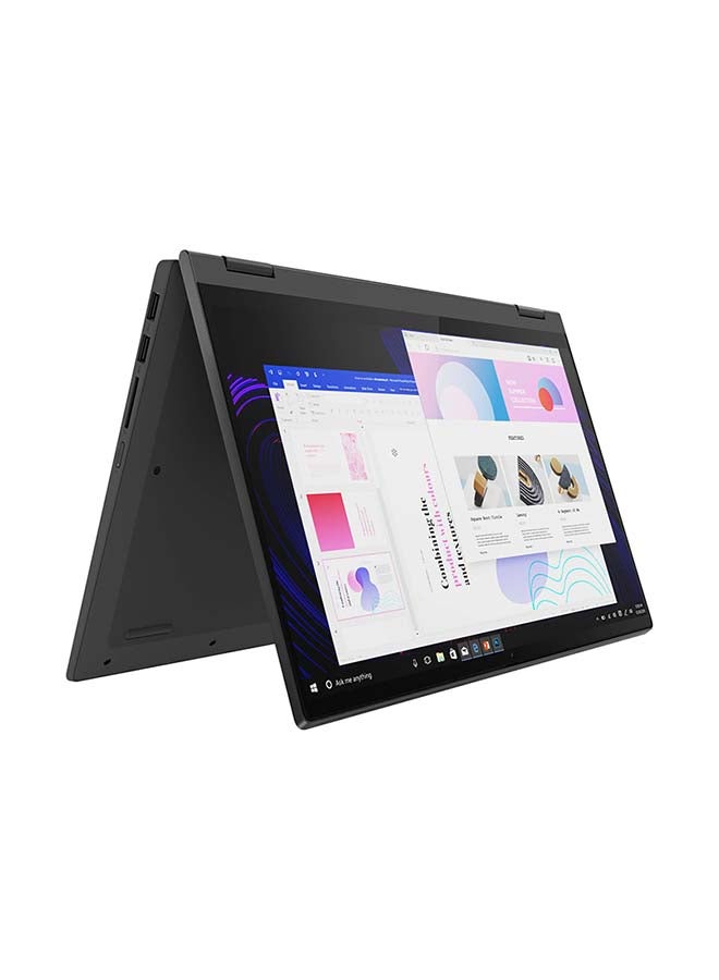 لينوفو لابتوب فليكس 5 بتصميم 2 في 1 قابل للتحويل وبشاشة مقاس 14 بوصة ومعالج كور i5-1035G1/ ذاكرة رام سعة 8 جيجابايت/ محرك أقراص SSD سعة 512 جيجابايت/ بطاقة رسومات إنتل فائقة الوضوح اللغة الإنجليزية رمادي  - Image 4