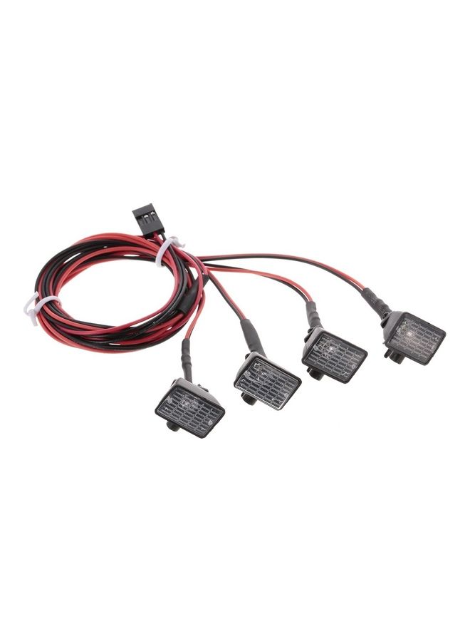مصباح LED مربع متعدد الوظائف للسيارات التي تعمل بجهاز تحكم عن بعد من 4 قطع - Image 1