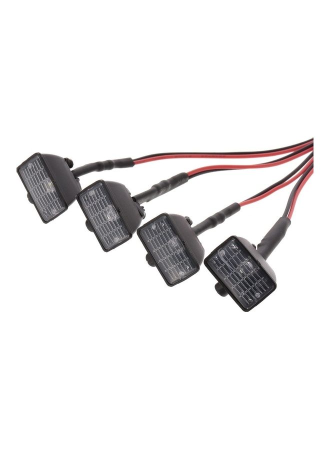 مصباح LED مربع متعدد الوظائف للسيارات التي تعمل بجهاز تحكم عن بعد من 4 قطع - Image 2