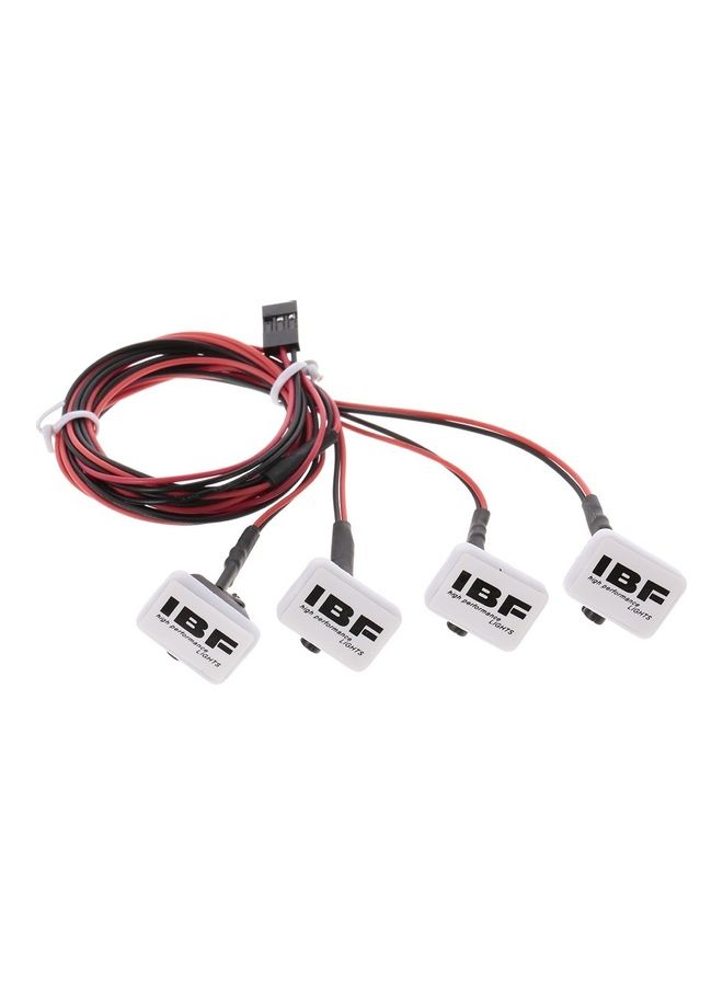 مصباح LED مربع متعدد الوظائف للسيارات التي تعمل بجهاز تحكم عن بعد من 4 قطع - Image 3