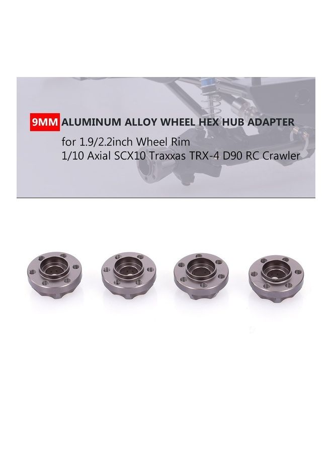 4-Piece 9mm Wheel Hex Hub Adapter Set  - Image 1