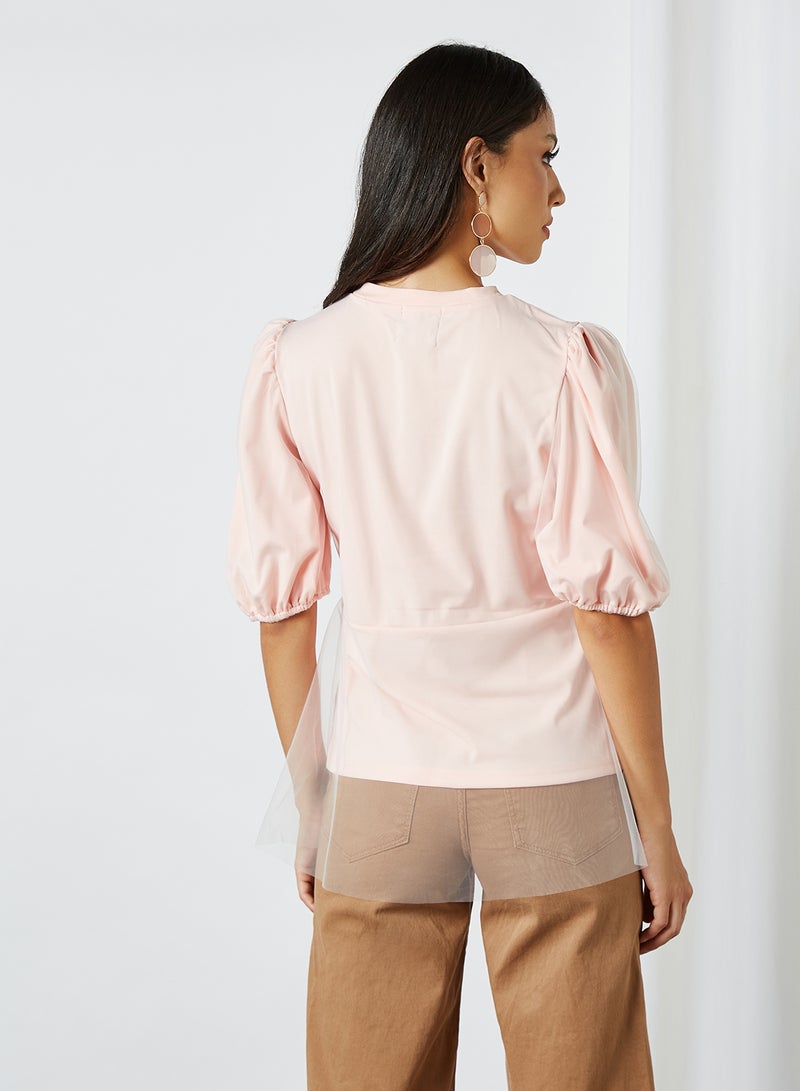 Aila - Solid Design Double Layer Bottom Top Pink - Image 1