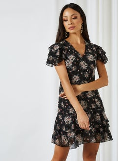 Black Floral Print