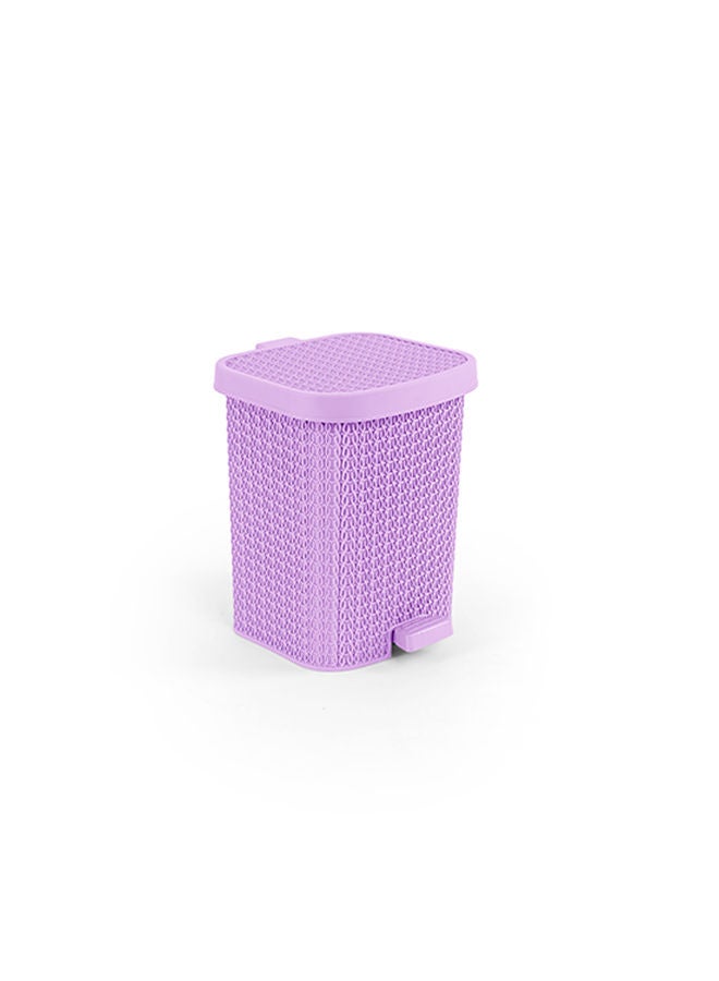 الهلال والنجمة الفضية  سلة مهملات بالم صغيرة الحجم أرجواني Sسم