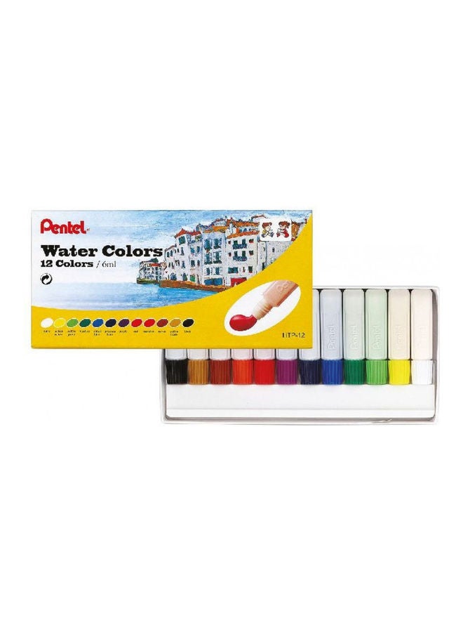 بنتل مجموعة ألوان مائية مكونة من 12 لون متعدد الألوان - Image 2