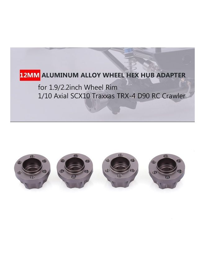 4-Piece 12mm Wheel Hex Hub Adapter Set  - Image 1