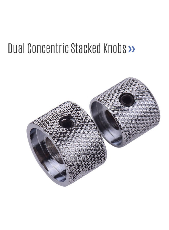 Generic - 2-Piece Dual Concentric Stacked Control Guitar Knobs - Image 1