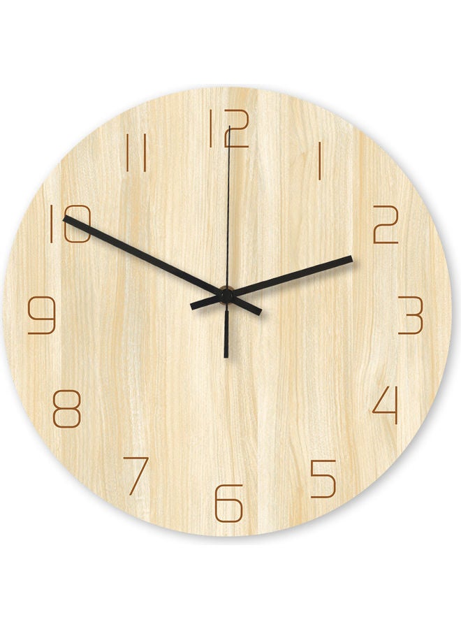 Forest Wood Wall Clock Beige  - Image 1
