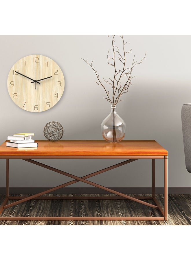 Forest Wood Wall Clock Beige  - Image 2