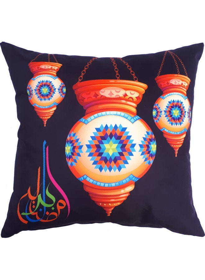 ألوان "غطاء وسادة ديكور بطبعة عبارة "Ramadan Kareem" مقاس 40x40 سم" متعدد الألوان 40 x 40سم - Image 1