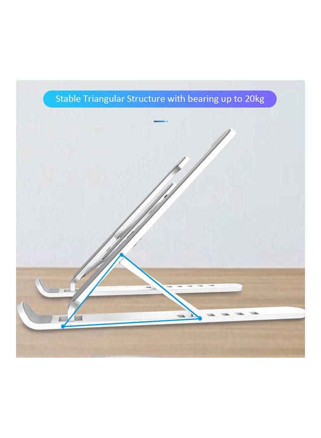 Generic Foldable Laptop Stand Grey  - Image 4