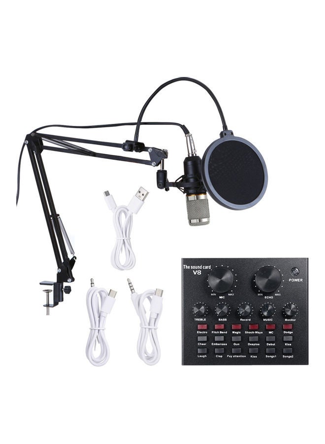 Multifunctional Live Sound Card And Suspension Microphone Kit - Image 1