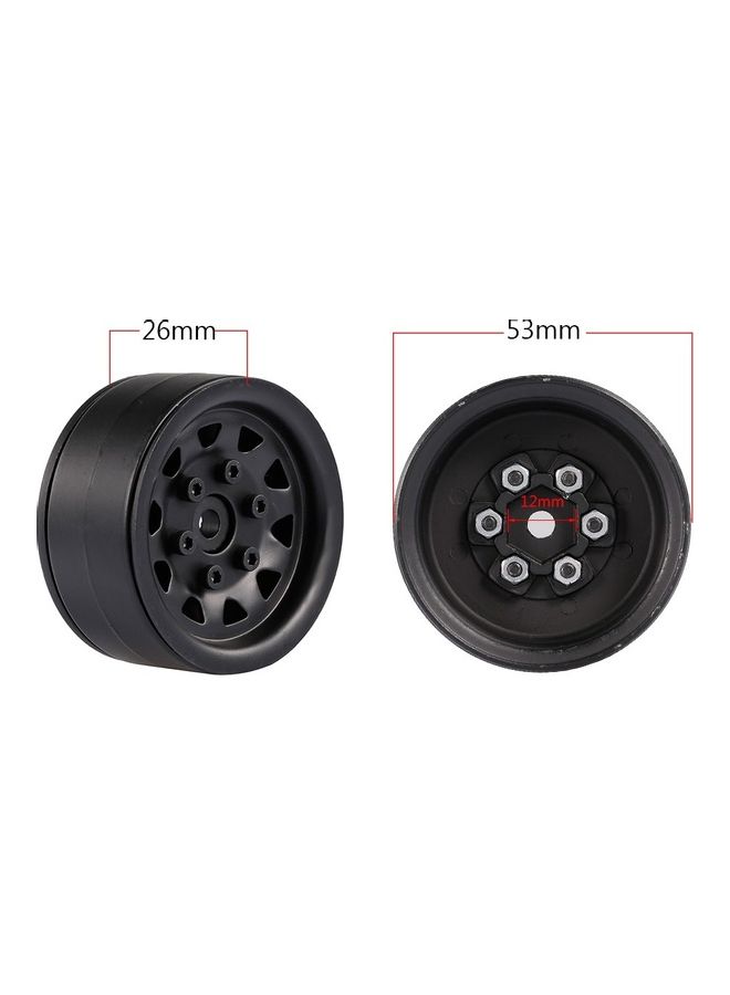 4-Piece 1/10 Metal Alloy Wheel Rim Beadlock Set  - Image 2