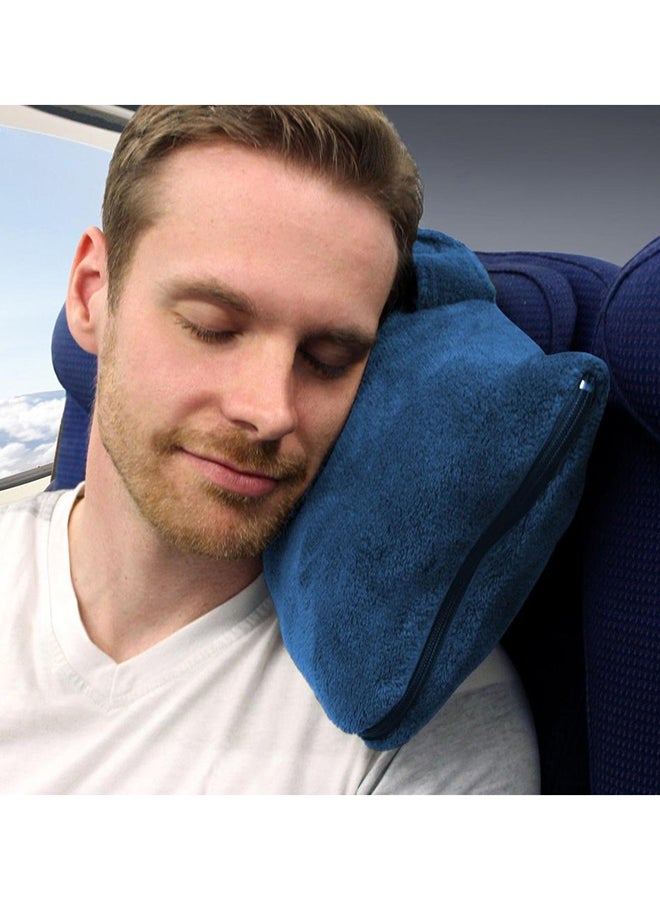 كابو بطانية مخصصة للسفر فولد آند جو بوليستر أزرق ملكي 31x10.20x22.80سم - Image 3