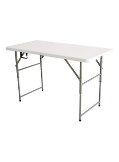 Folding Table For Buffet Party Home Use White/Grey 120cm