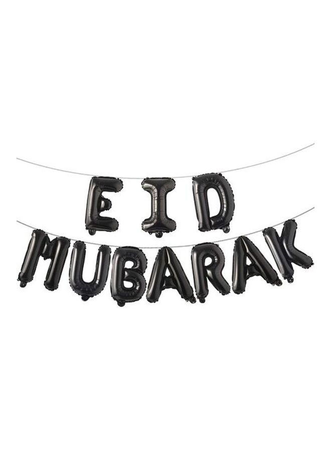 بارتي تايم "طقم بالونات من القصدير بعبارة "Eid Mubarak" 