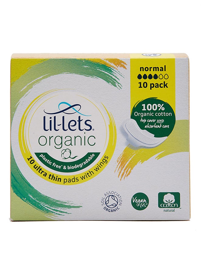 ليل ليتس فوط صحية رفيعة للغاية بأجنحة من 10 قطع - Image 1