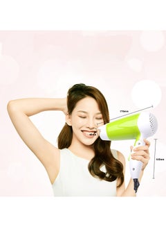 Sunhome Travel Hair Dryer 1200W With Folding Handle Green/White  - Image 3