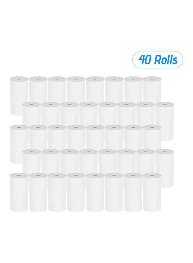 40-Roll Thermal Receipt Paper 22.5x17.3x6.7cm White  - Image 2