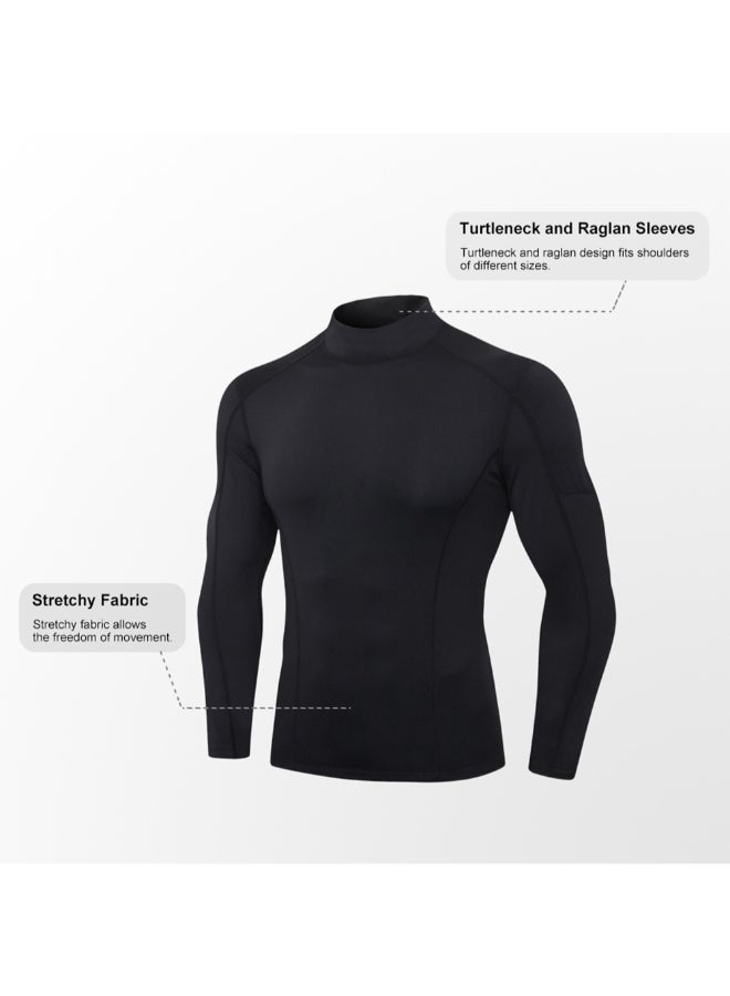 Performance Long Sleeved Sports T-Shirt Black - Image 2
