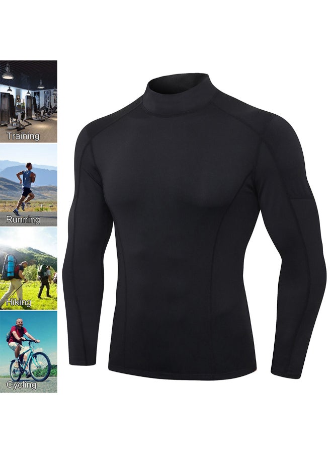 Performance Long Sleeved Sports T-Shirt Black - Image 4