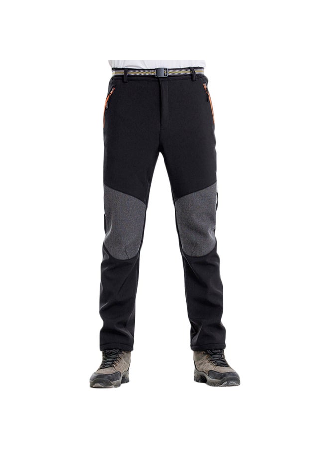 Loose Sports Zipper Pockets Pants Black/Grey  - Image 5