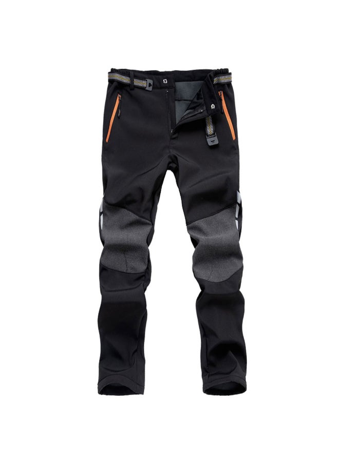 Loose Sports Zipper Pockets Pants Black/Grey  - Image 1