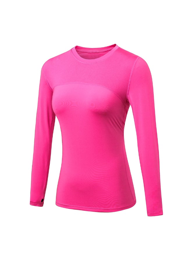 Generic Long Sleeves Active Wear T-Shirt Pink  - Image 1
