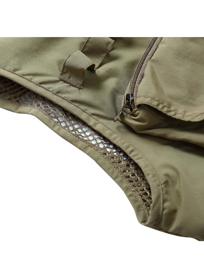 Camping Waistcoat Vest For Men Khaki - Image 3