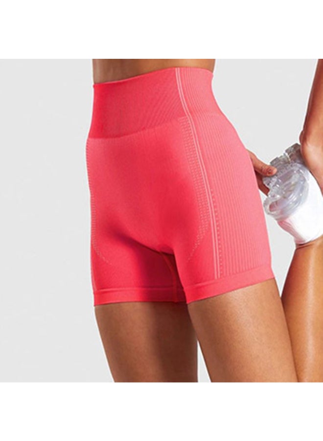 High Waist Skinny Shorts Pink - Image 2