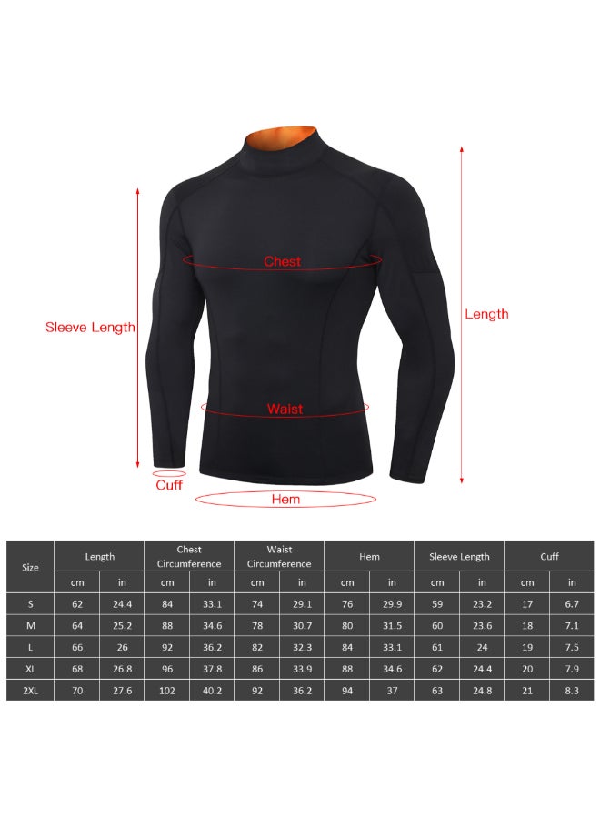 تيشيرت مضغوط بأكمام طويلة أسود - Image 4