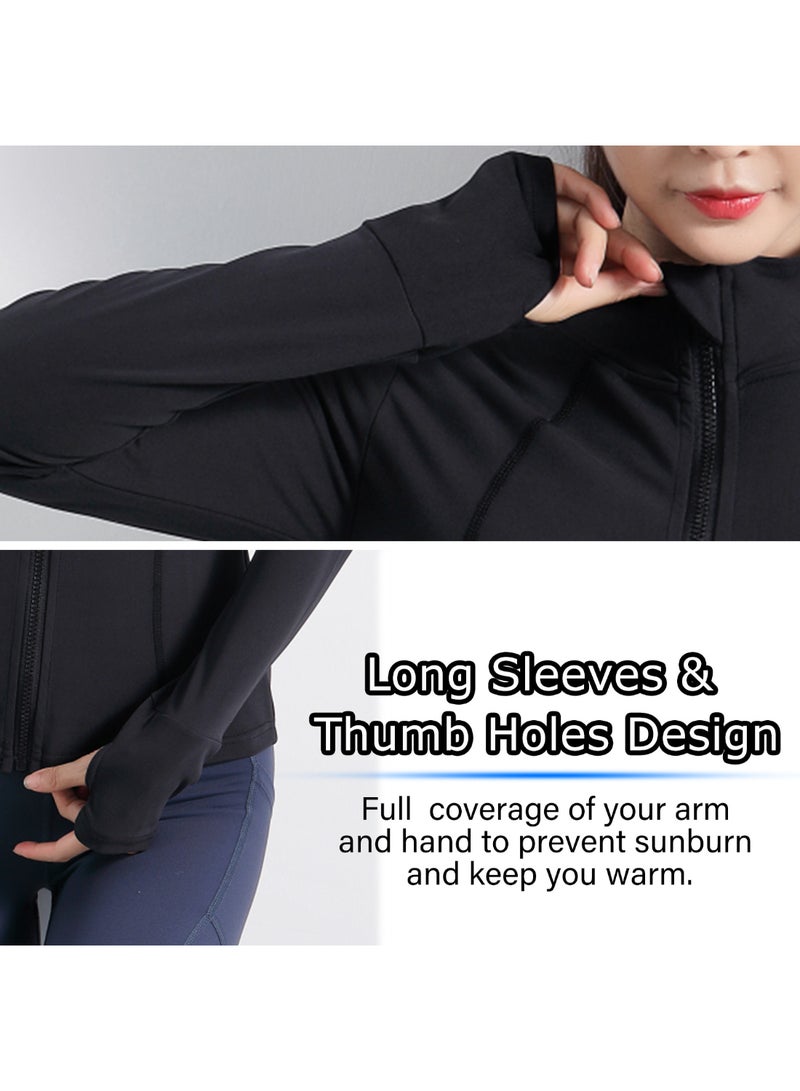 Full Zip Slim Sports Jacket Black  - Image 4