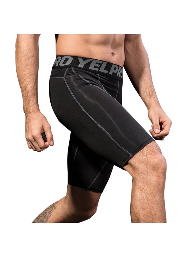 Generic - 3-Piece Compression Side Pocket Workout Shorts Set Burgundy - Image 1