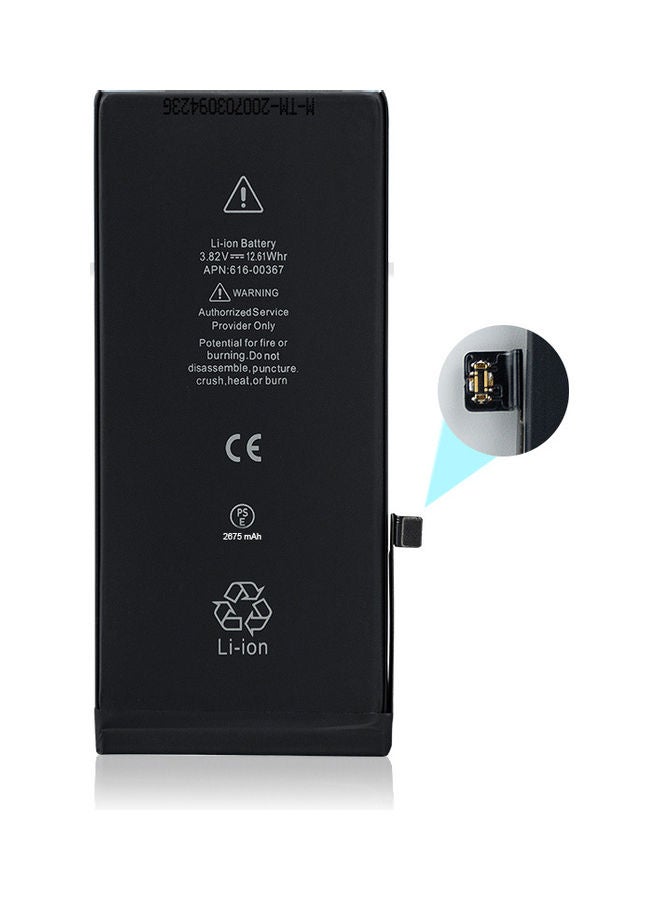 Captaintech 2675.0 mAh Replacement Battery For Apple iPhone 8 Plus Black