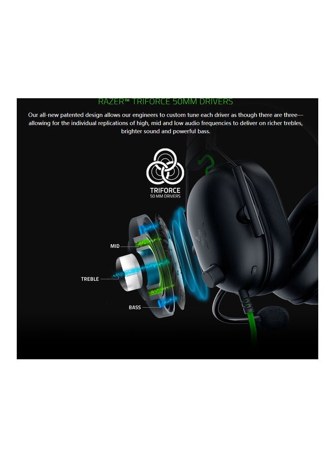 Razer BlackShark V2 X Gaming Headset: 7.1 Surround Sound, 50mm Drivers, Memory Foam Cushion, for PC, PS4, PS5, Switch, Xbox One, Xbox Series X|S, Mobile, 3.5mm Audio Jack, Classic Black - v1616936730/N45817333A_7