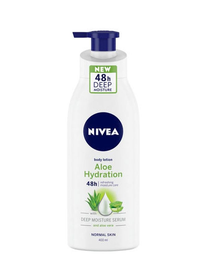 Nivea Aloe Hydration Body Lotion With Deep Moisture Serum 400+400ml - Image 2